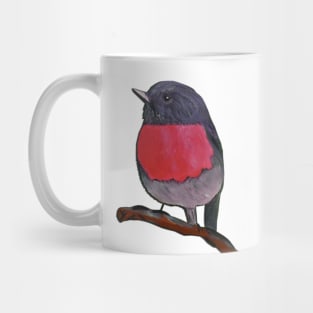 Pink Robin bird Mug